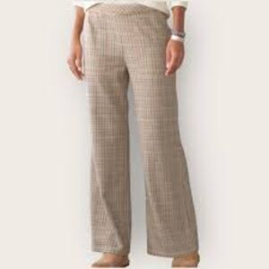 Sundance Brewster Plaid Pants Wide-leg Pants Size 6 Business Casual Preppy